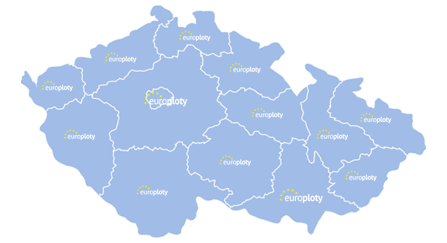 mobilní oplocení europloty mapa